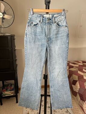 Denim Forum High Rise Flare Jeans 24